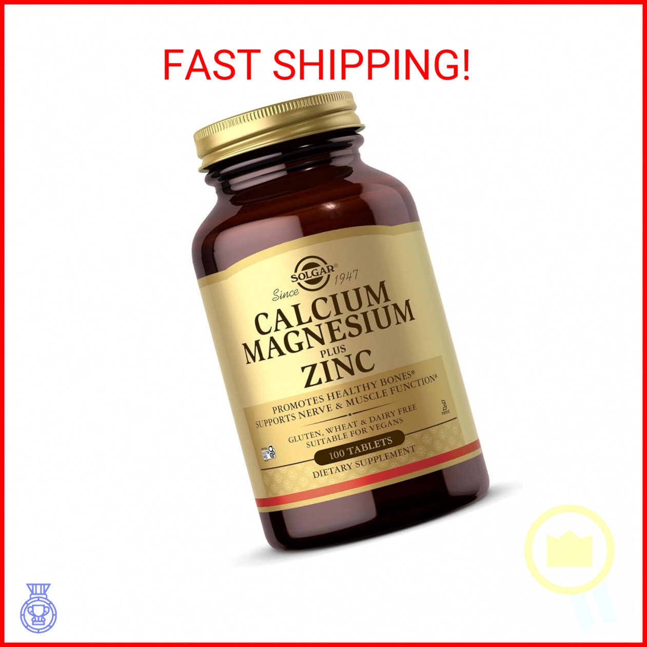 Calcium Magnesium Zinc Tablets - Bone & Teeth Health Booster