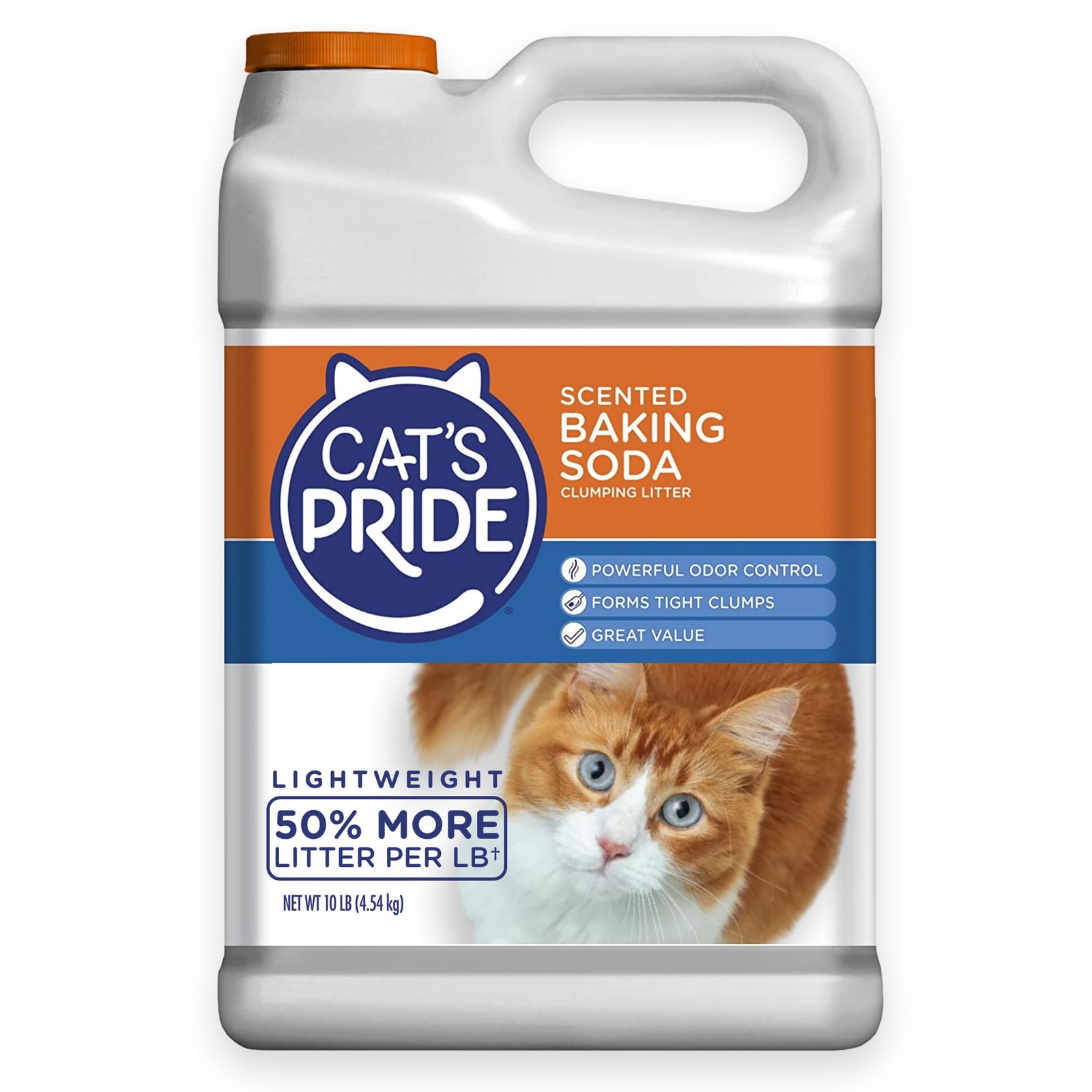 Lightweight Clumping Litter: Baking Soda - Powerful Odor Control - Scented, 1...