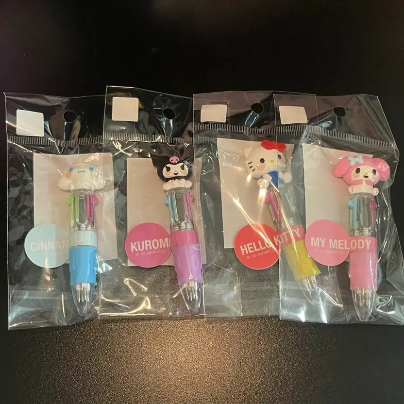 Sanrio Mini Pen Set (Cinnamoroll/Hello Kitty/My Melody/Kurumi)