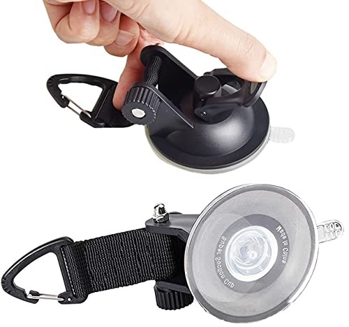 2PCS Heavy Duty Suction Cups with Hook, Strong Power Securing Tie Down Anchor 