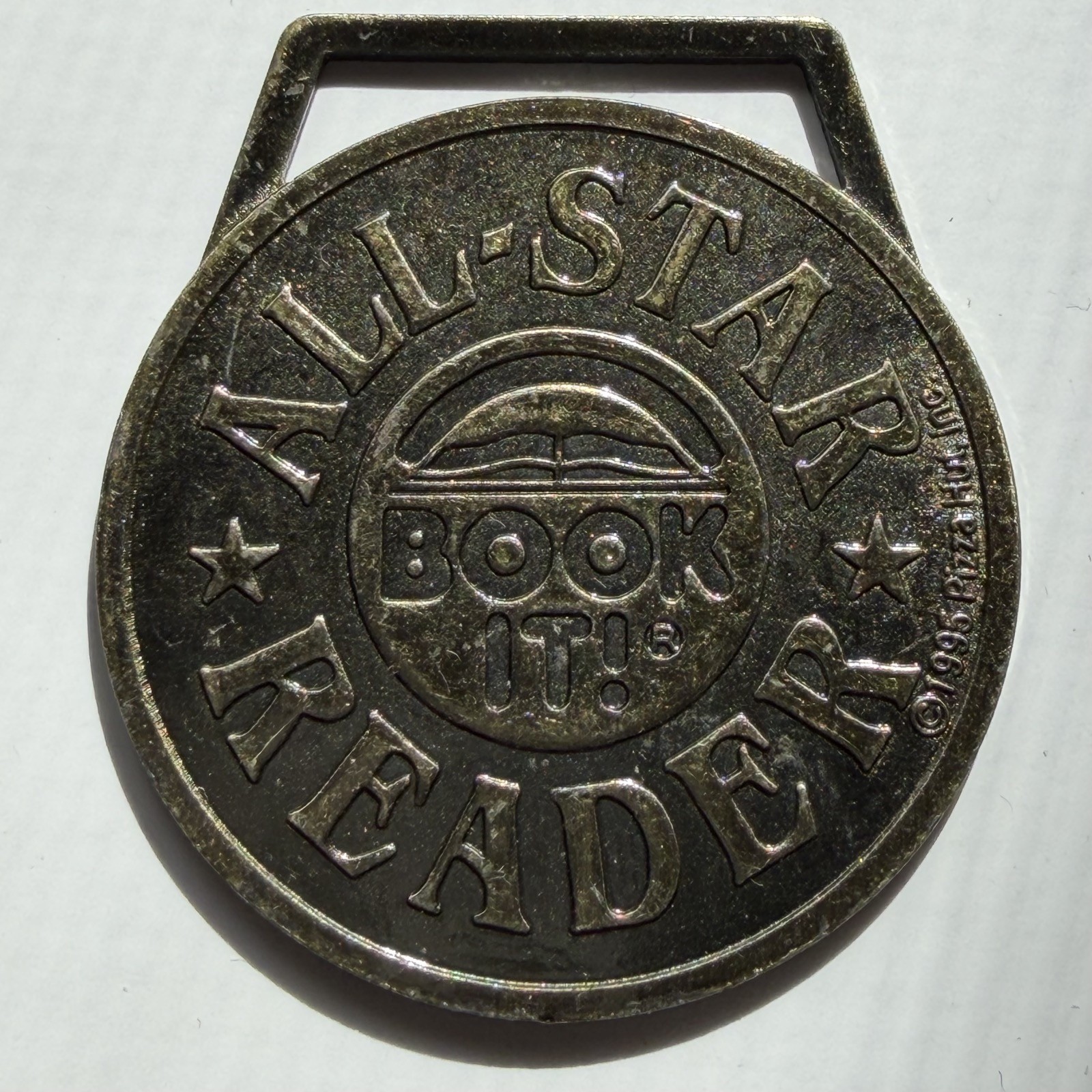 Texas, Plano All-Star Reader Book It! 1995 Pizza Hut Brass Fob Token 727498