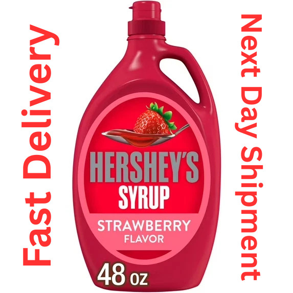 Hershey's Strawberry Flavored Syrup, Bottle 48 oz