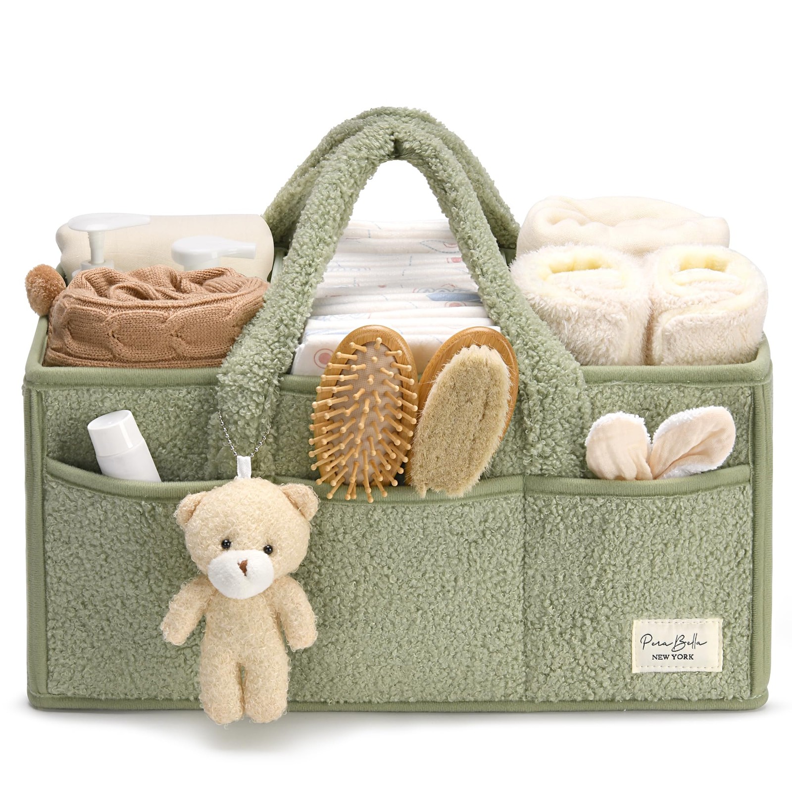 Diaper Caddy Organizer for Changing Table, Storage Basket for , Gift for Baby...