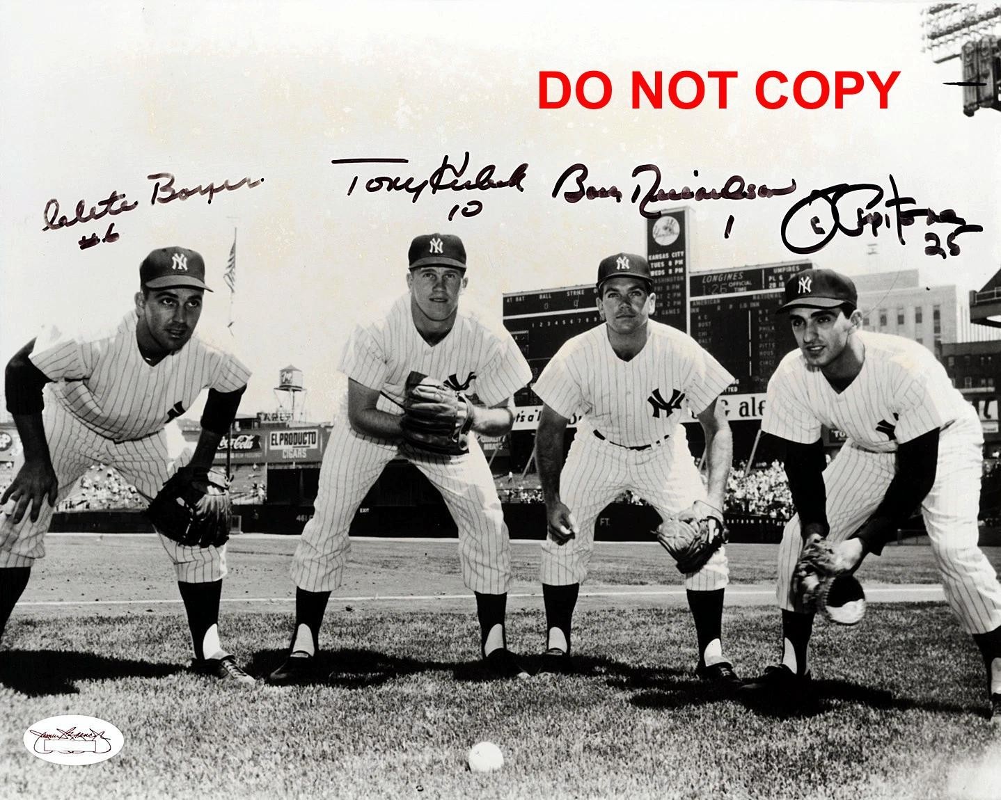 The Infield 1962 NEW YORK YANKEES 4X Signed Autographed REPRINT 8x10 Photo RP