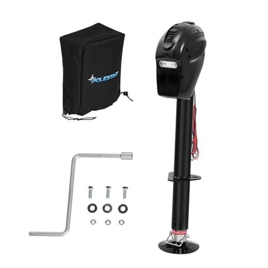  Electric Trailer Jack A-Frame 3500 lbs, Heavy Duty Power A#3500lbs with Cover