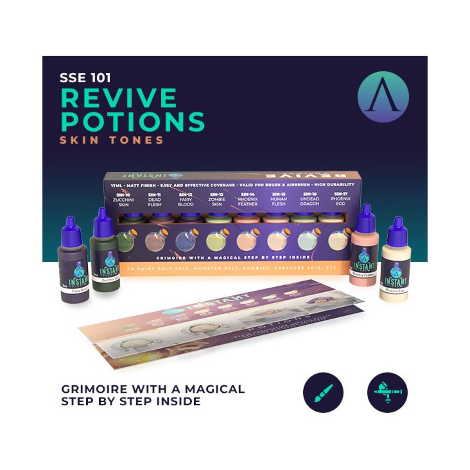 Scale 75 Mini Paint Instant Colors - Revive Potions (Skin Colors) SW (New)