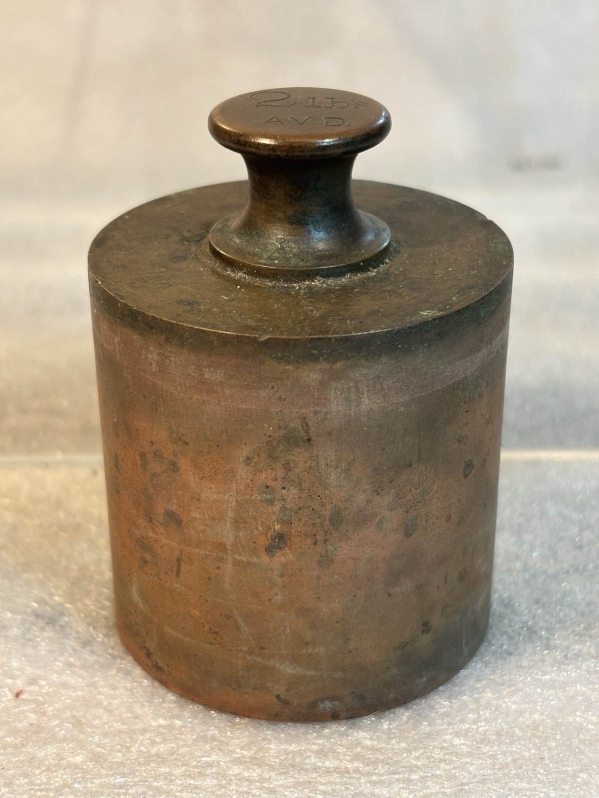 AVD W & T Avery - England Solid Brass 2lb. Vintage Scale Weight