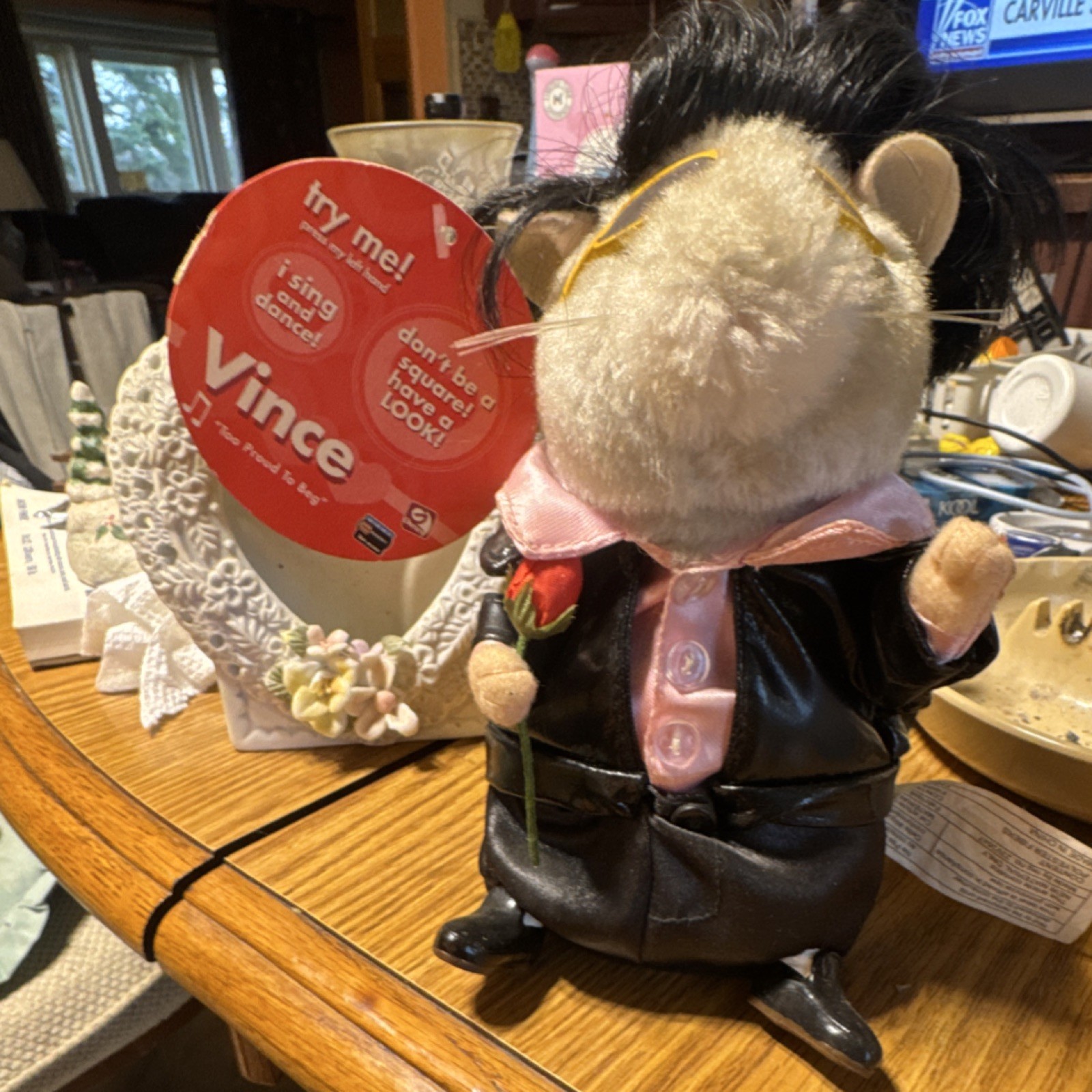 Gemmy Vince Battery Operated Plush Mouse Toy ME-4372 for Ages 8-11 & 12-16 Years