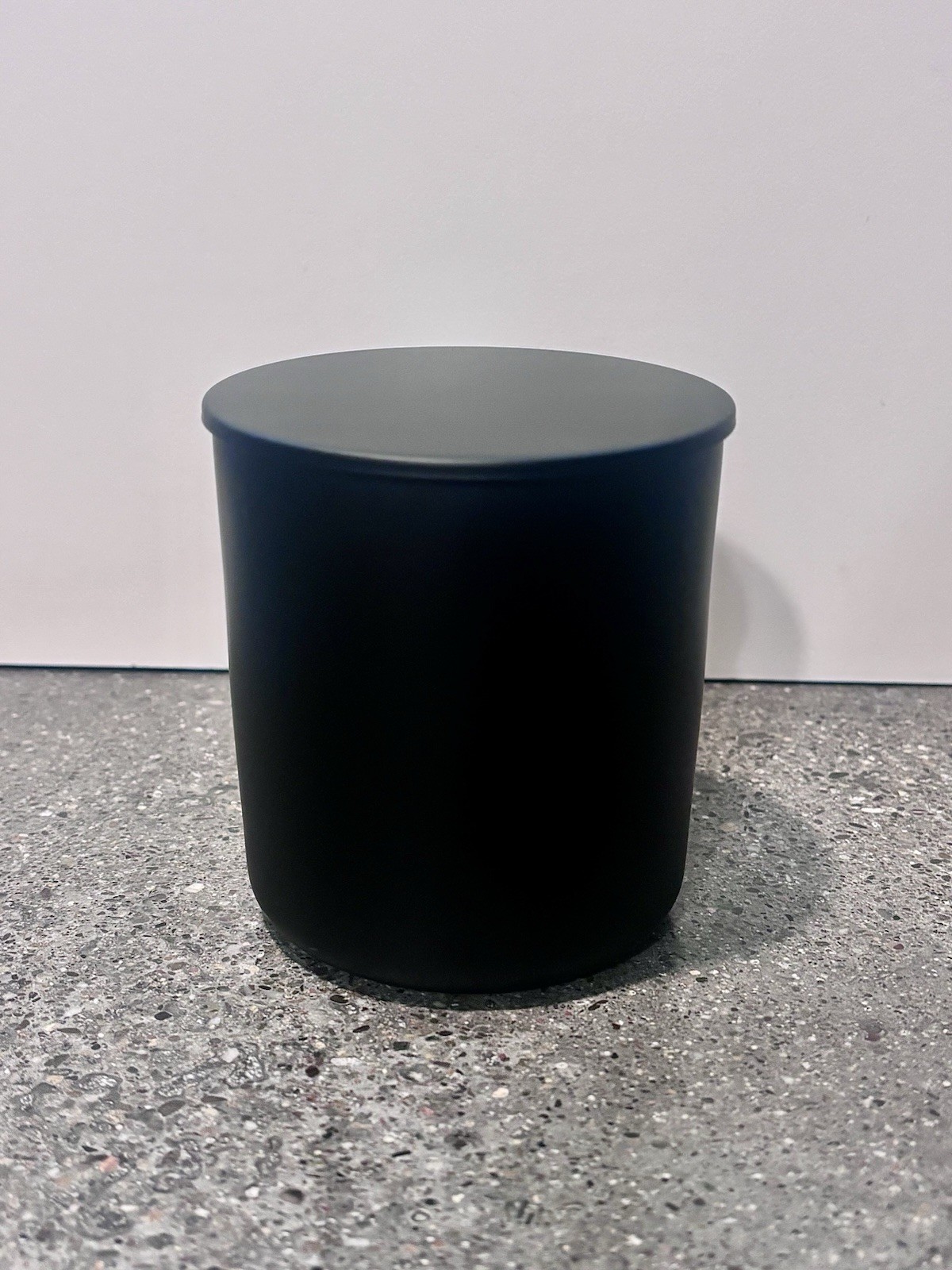 NEW 8oz Matte Black Empty Candle Jar w/Lid - Makesy Aura 