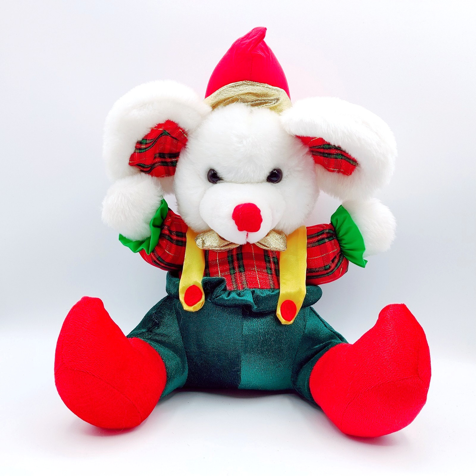 Vintage Canada Eastern Toys Christmas Mouse Plush Elf Stuffed Toy
