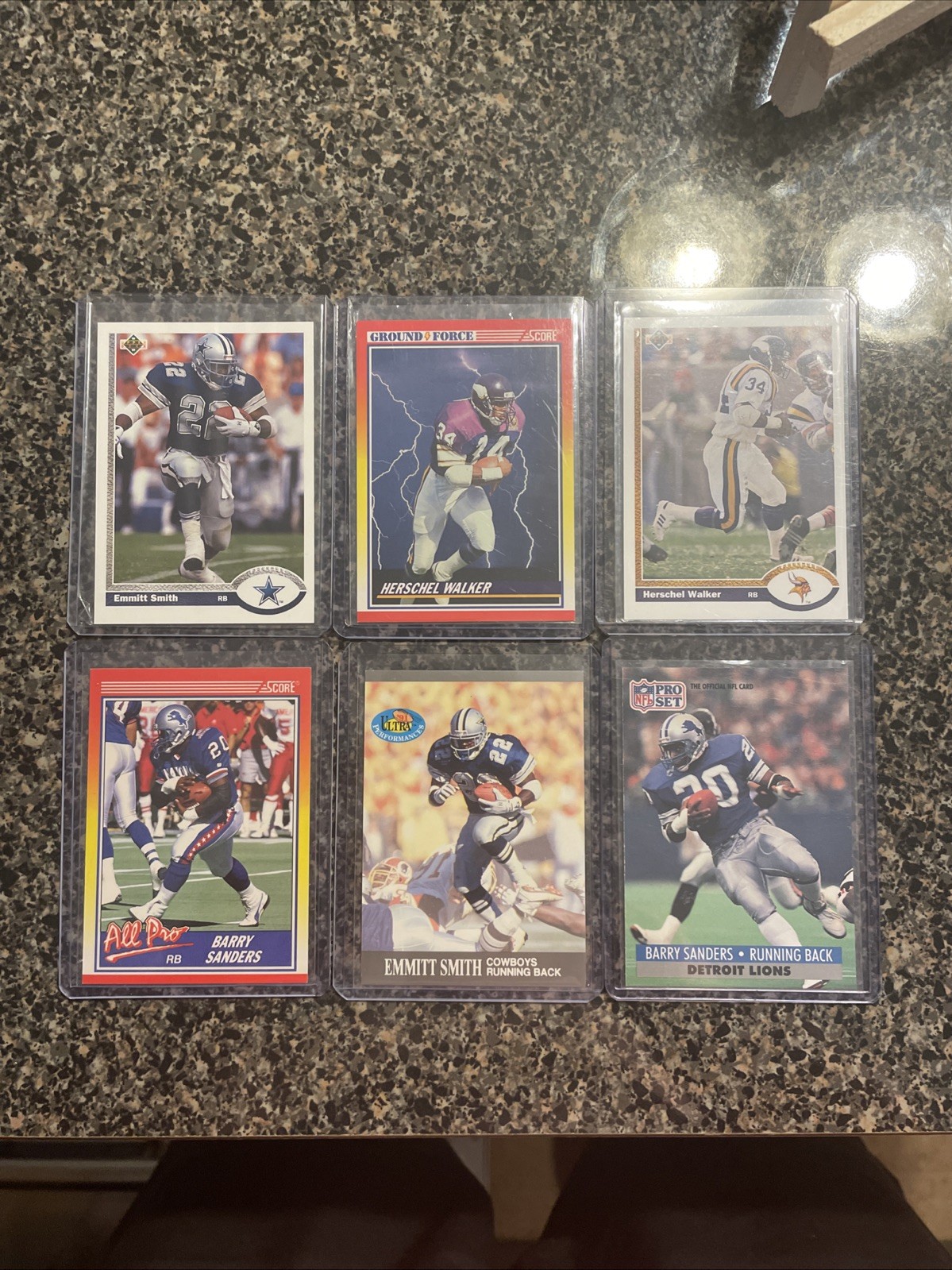 Hall Of Fame Running Back Sports Card Lot