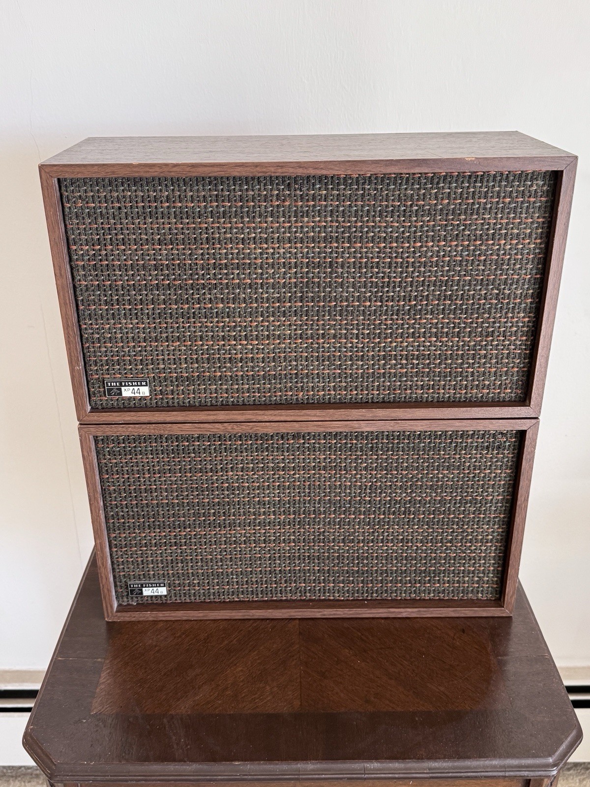 Vintage MCM PAIR OF FISHER XP-55B 2 WAY SPEAKERS - Great Sound