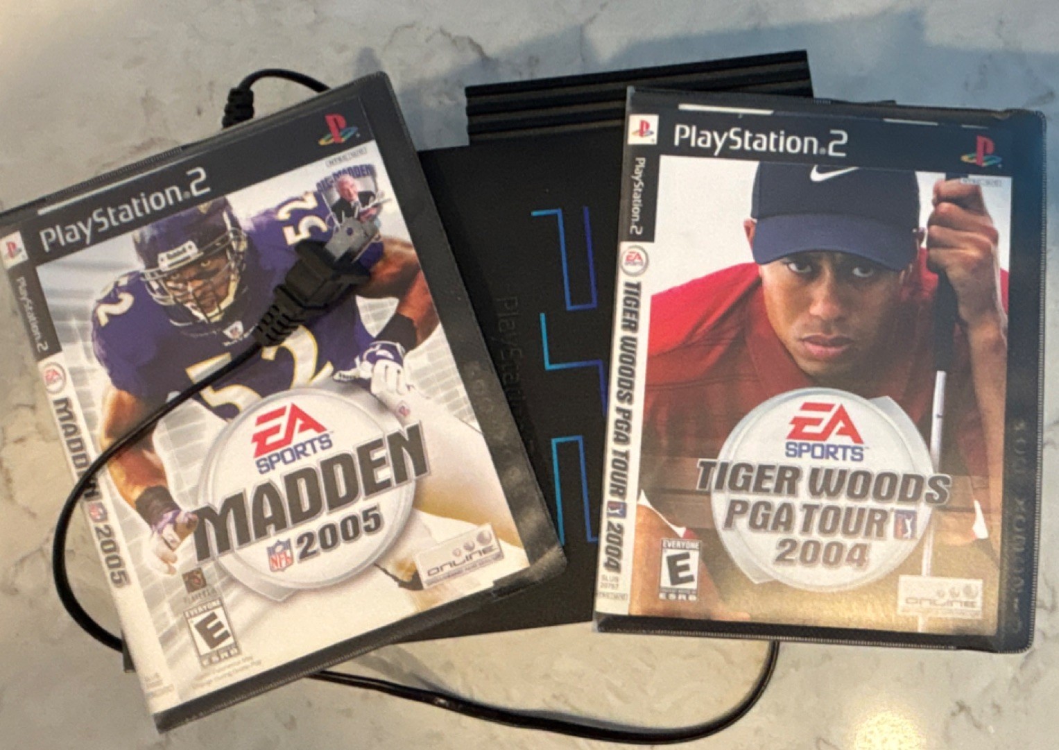 Sony PlayStation 2 Console with Madden 2005 & Tiger Woods PGA Tour 2004