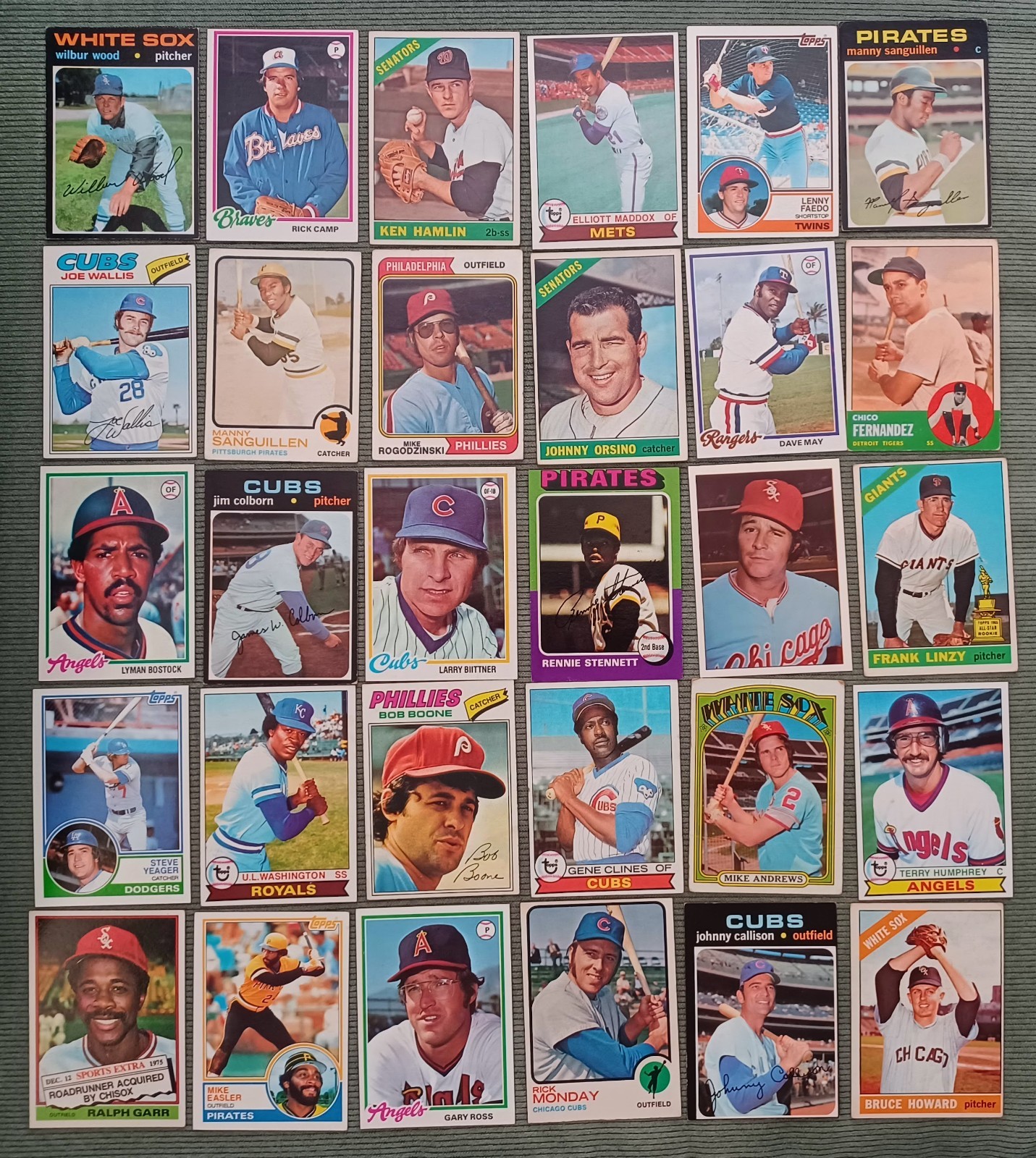 OLD BASEBALL TRADING CARD COLLECTION! PHILADELPHIA PHILLIES SENATORS CUBS TOPPS