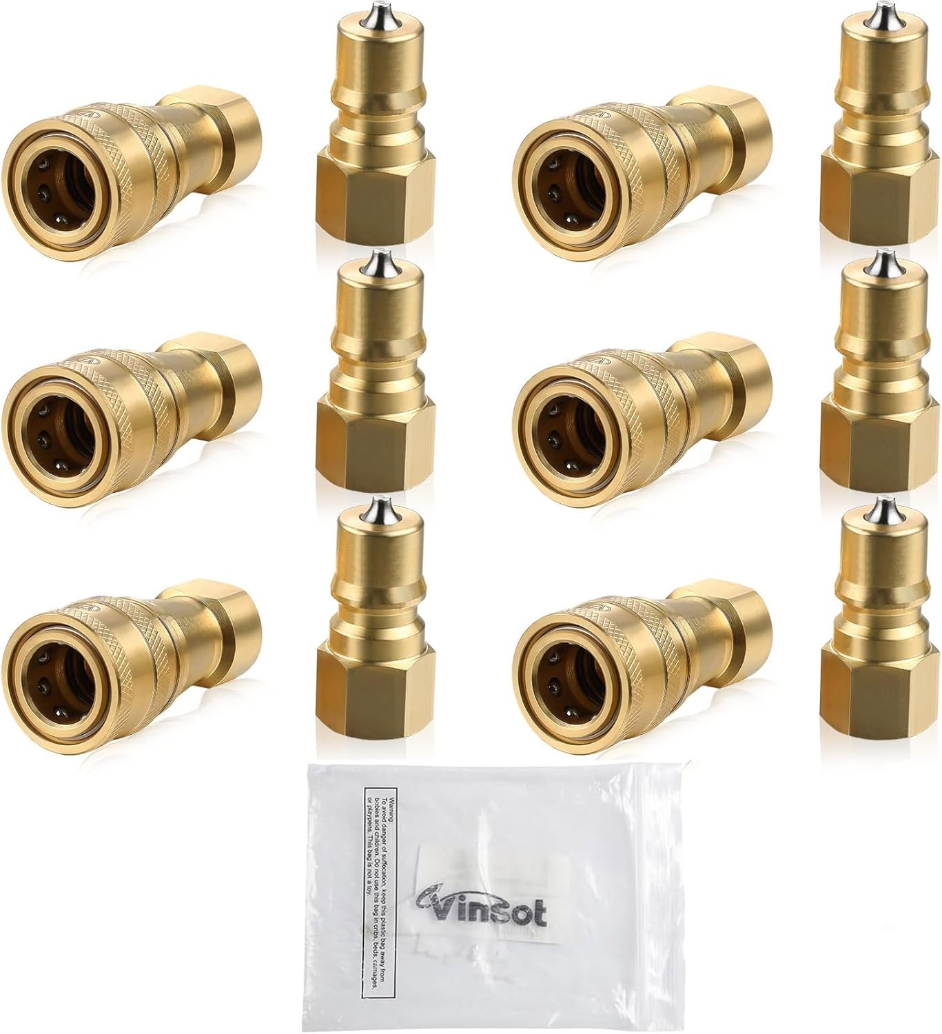 6 Set 1/4" Quality Quick Disconnect Coupler Valve Carpet Cleaning Wand  ++NPT 🔥