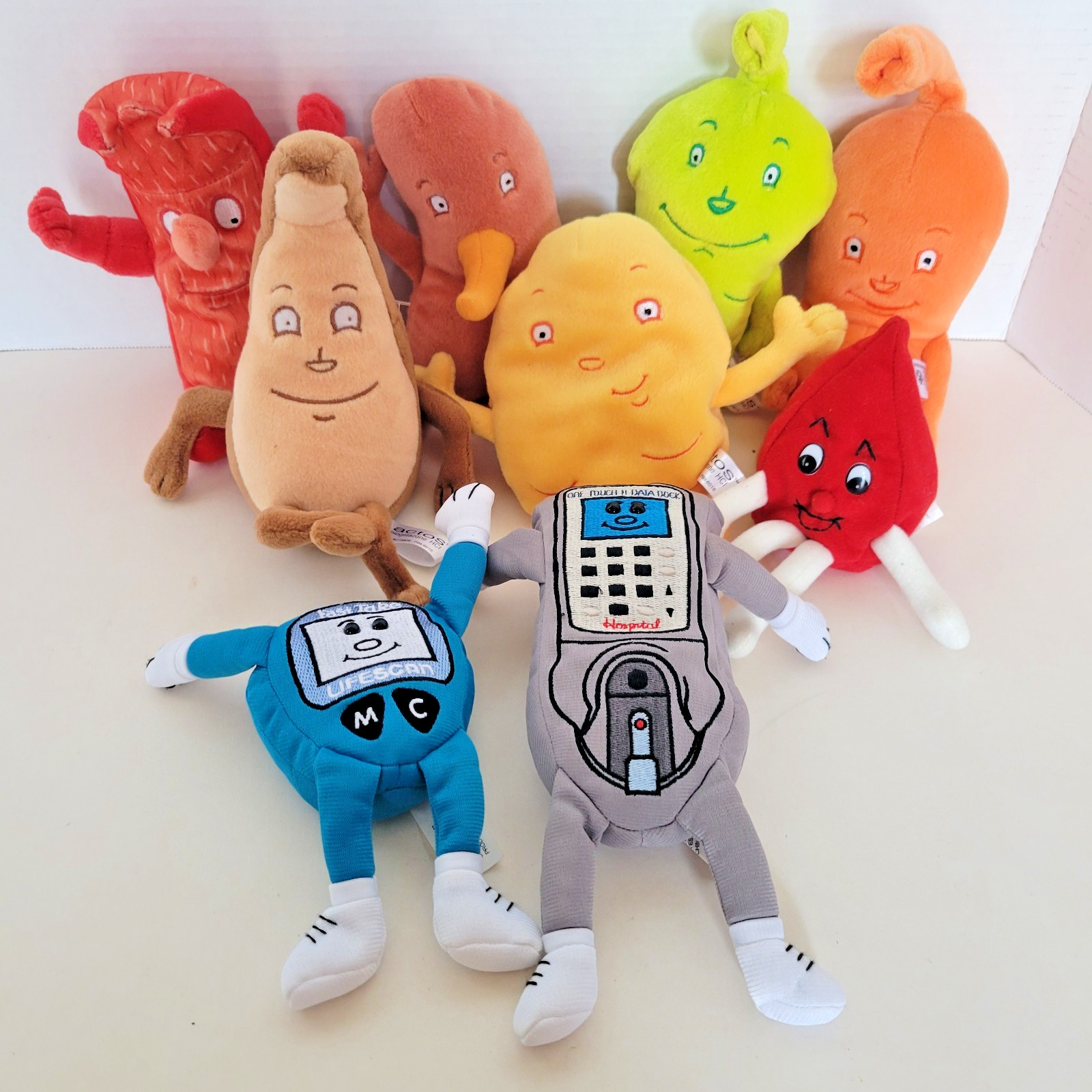 Actos Drug Rep Steven Smith  & Lifescan Plush Promo Advertising Toys Pharma