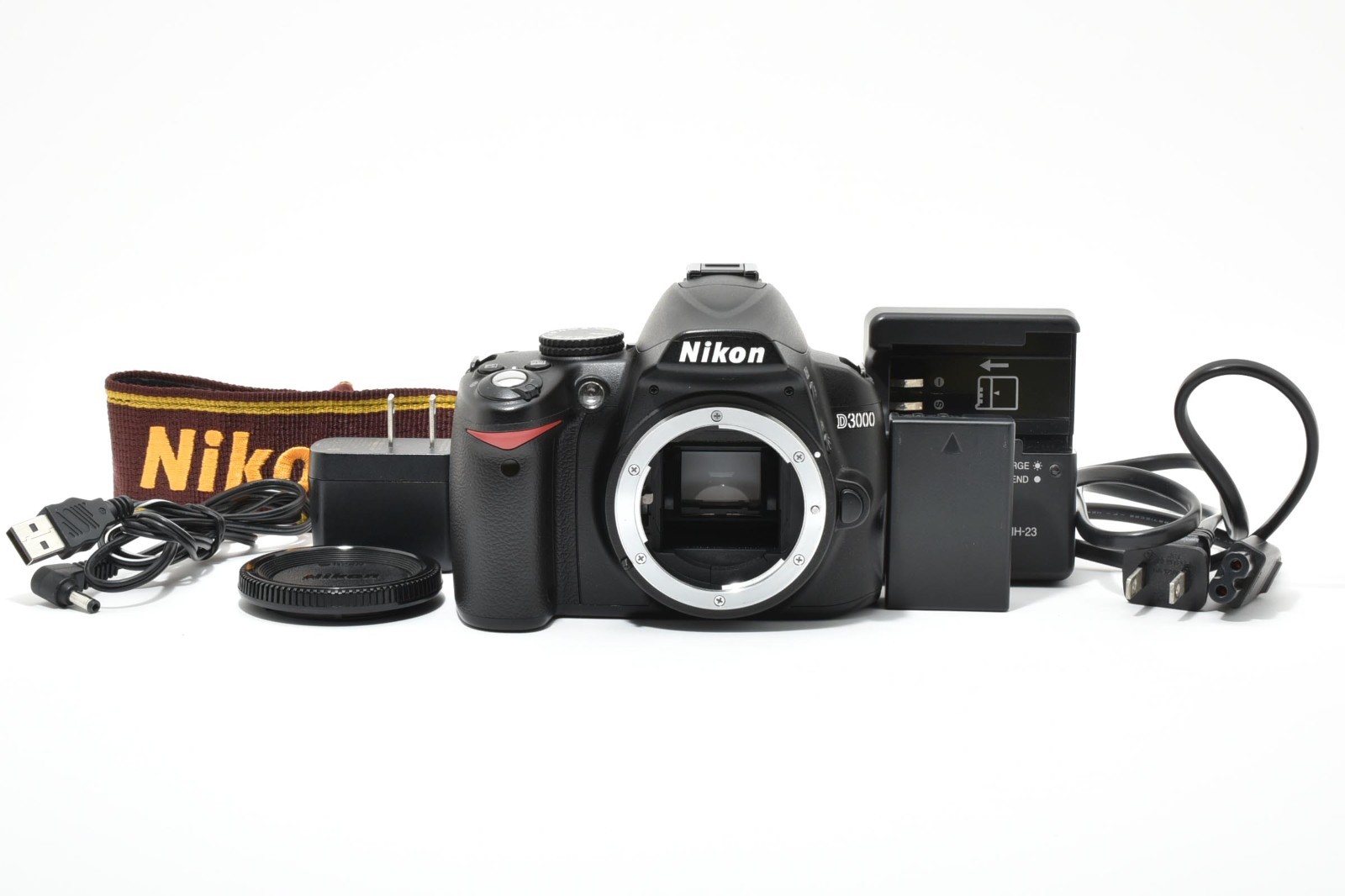 Exc Nikon D3000 Digital SLR Camera Body Black Direct from Japan 932