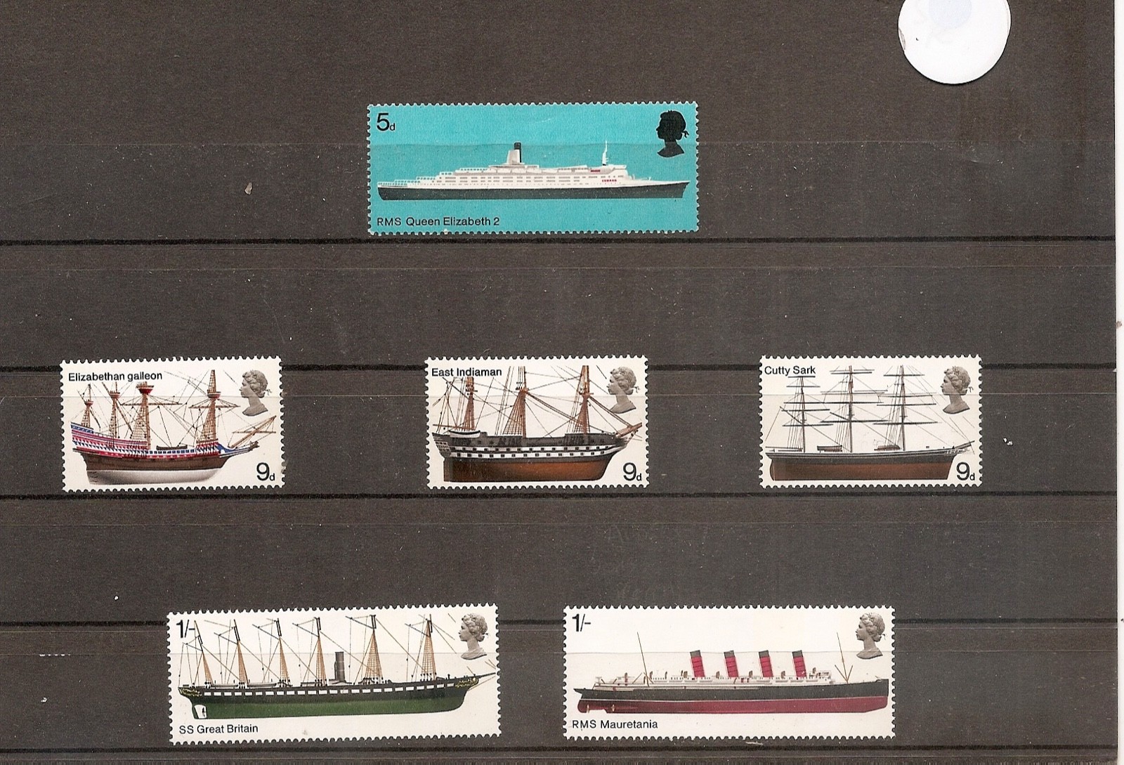 Great Britain 1969 SG778-83 6v NHM Ships-QE2/Mauretania/Cutty Sark/SS Great Brit
