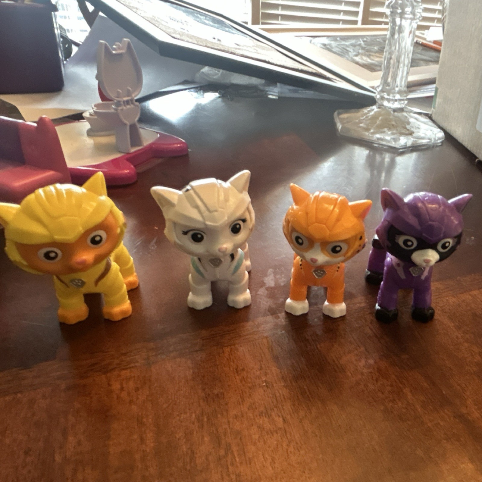 Paw Patrol Cat Pack Figures Leo Shade Rory Wild ~ All 4 Figures Spin Master 