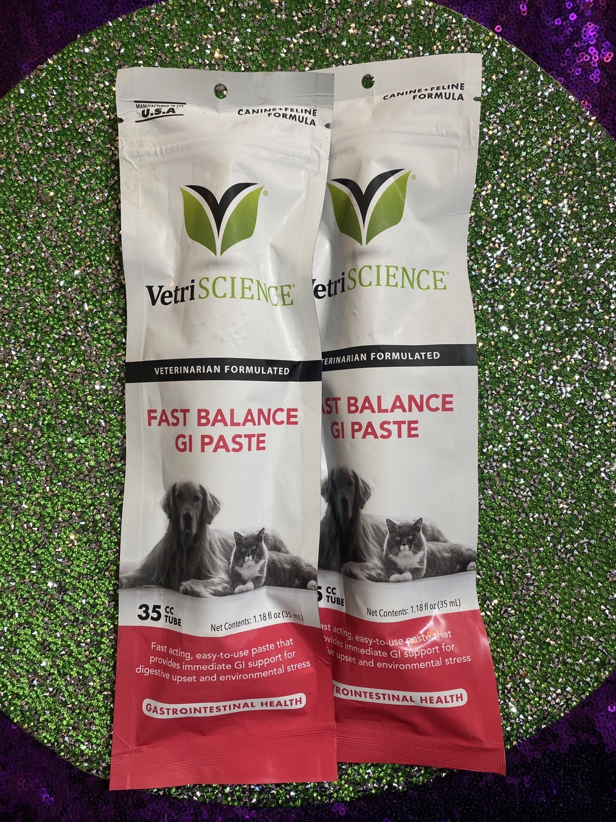 2-Pack VETRISCIENCE Fast Balance GI Paste for Dogs and Cats 35CC Tube 1.18 fl oz