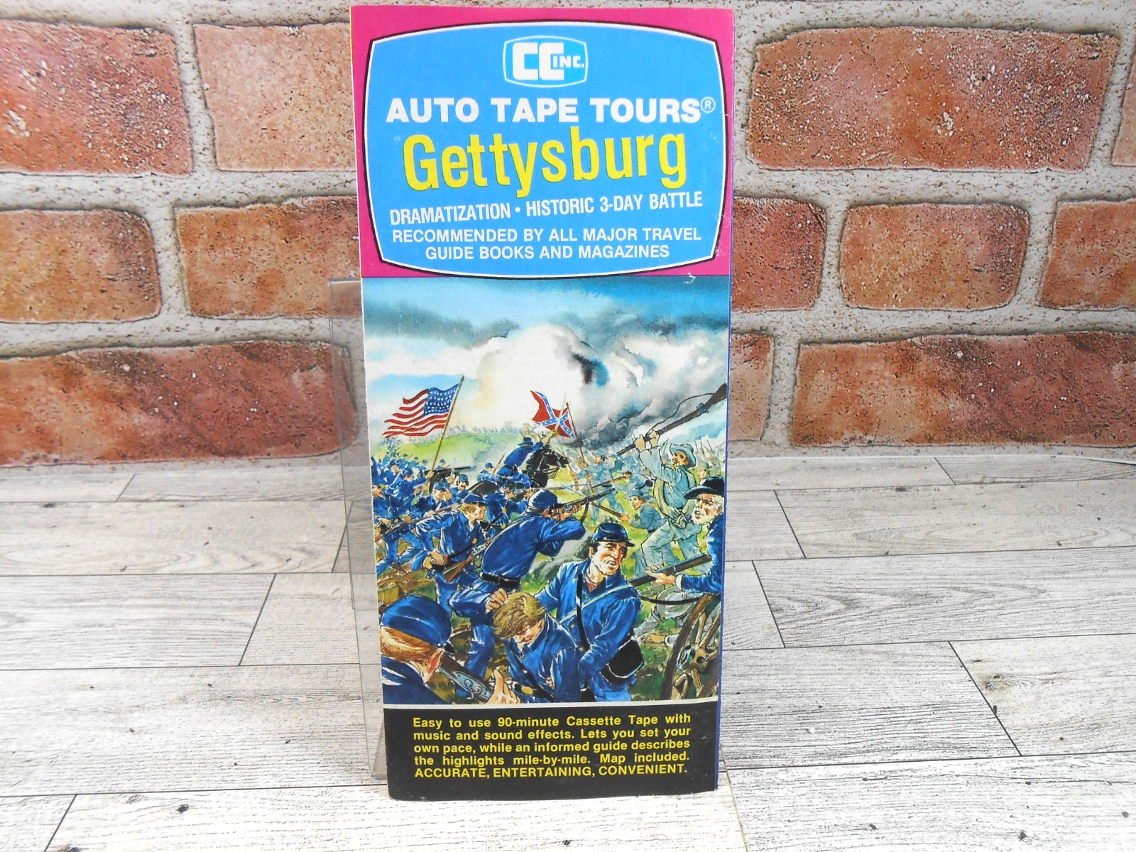 Gettysburg Auto Tape Tour VTG Visitor's Information Guide Brochure Driving