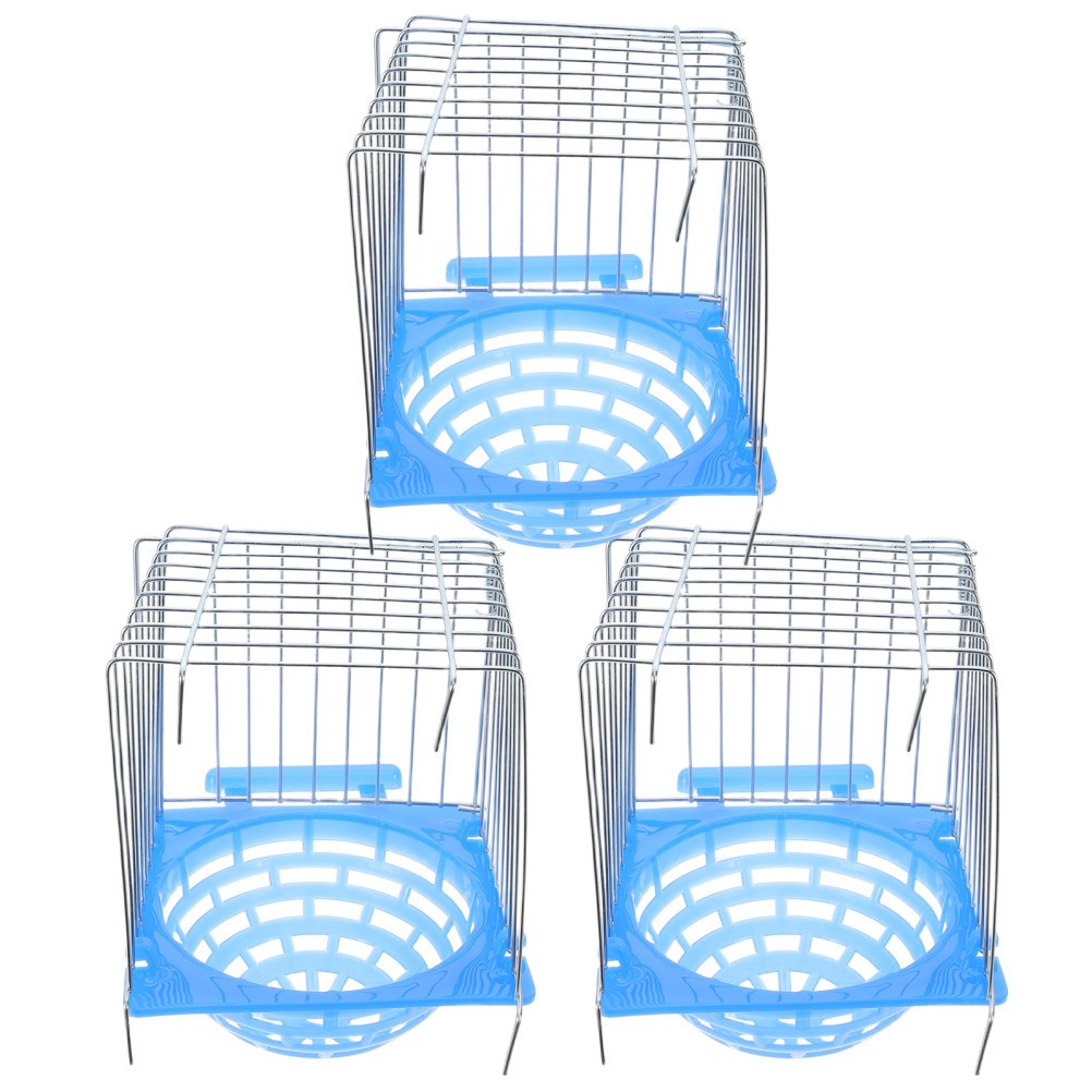  3pcs Plastic Bird Nest Box: Parrot Cage Nesting House - Parakeet Breeding House
