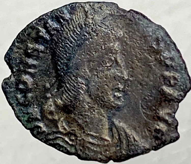 Ancient Roman Coin 353-354 AD Emperor Constantius II Battle Scene Fel Temp Rep