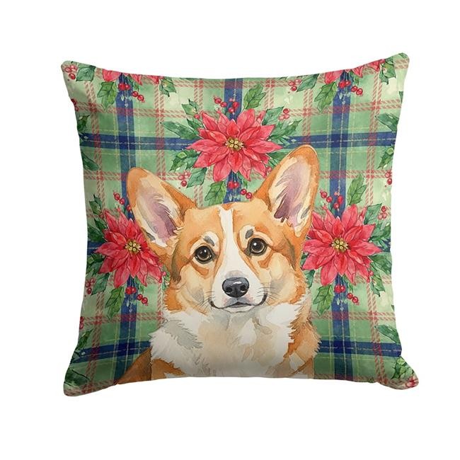 Carolines Treasures WDK8753PW1414 Unisex Adult Corgi Christmas Poinsettias Th...