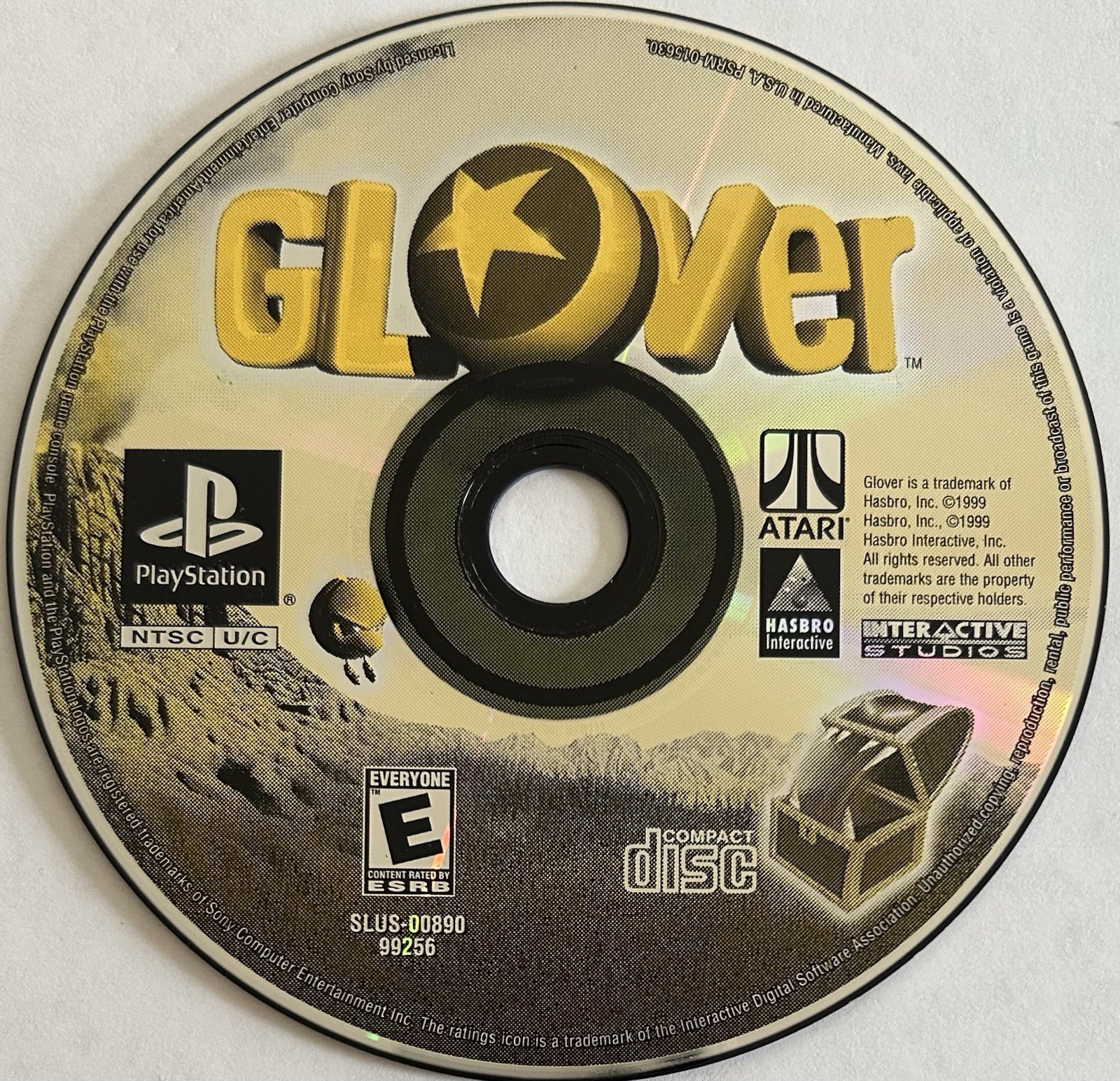 Glover (Sony PlayStation 1, PS1) DISC ONLY | NO TRACKING | M2139