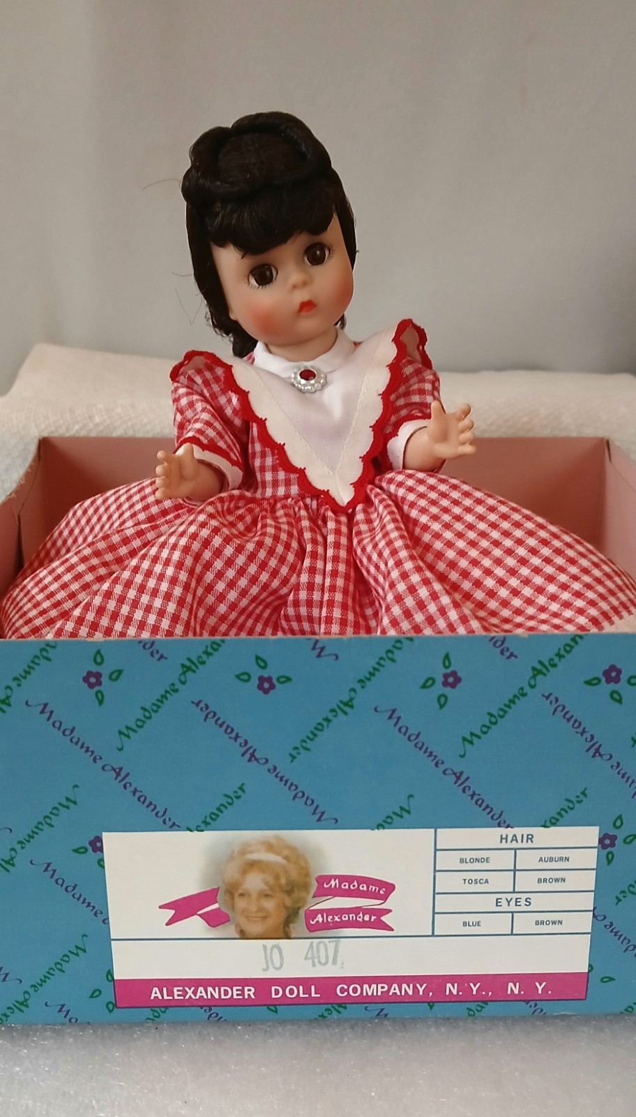 VTG. MADAM ALEXANDER DOLL  8” #407 ”JO” FROM LITTLE WOMAN SERIES, Box, Standard