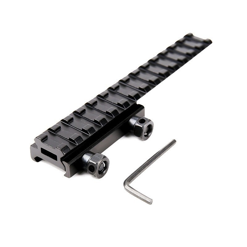 145mm Rail Extension Mount-21mm to 21mm Riser-0.5in Raised Rail Bracket