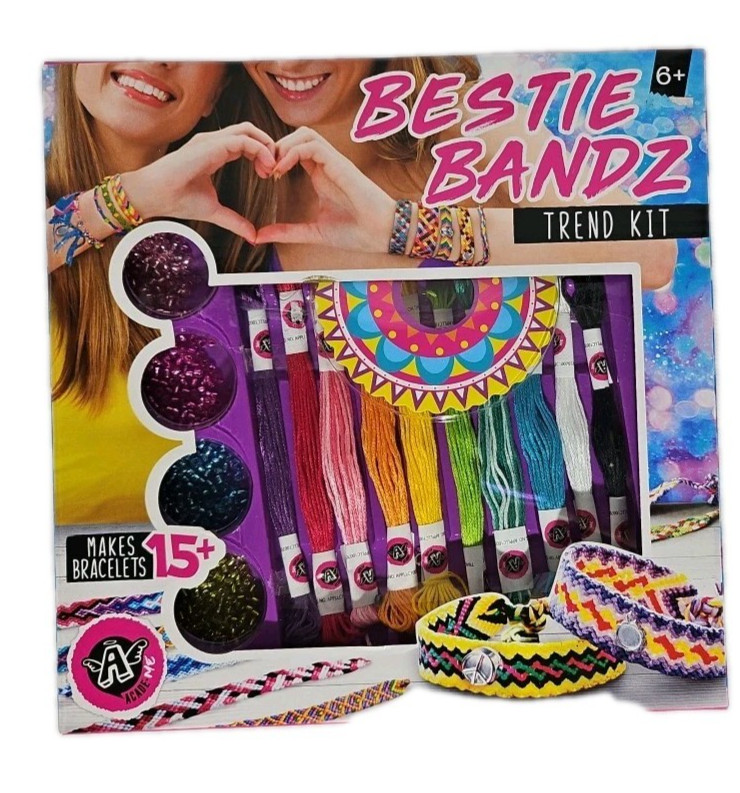 Bestie Bandz Bracelet Kit Makes 15+ Friendship Bracelets Craft Set Kids 6+ NEW
