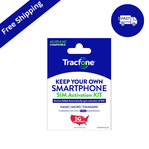 Tracfone Prepaid Sim Card Kit (Universal)