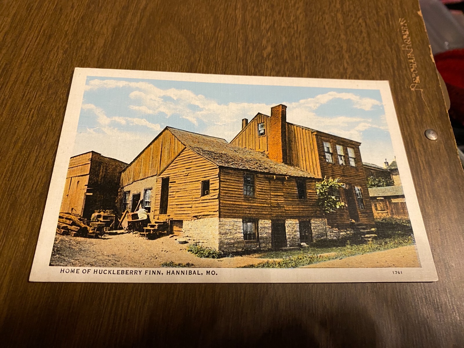 Huckleberry Finn Home Hannibal MO Vintage Linen Postcard unposted