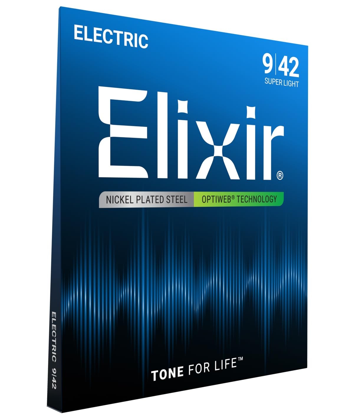 Electric Guitar Strings Super Light .009-.042 9-42 Elixir Nickel Plated Steel