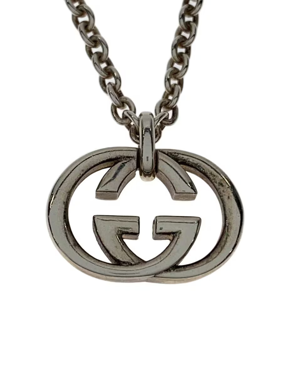 Gucci Necklace Sv925 Slv With Top Men S Gg Interlocking M1t33