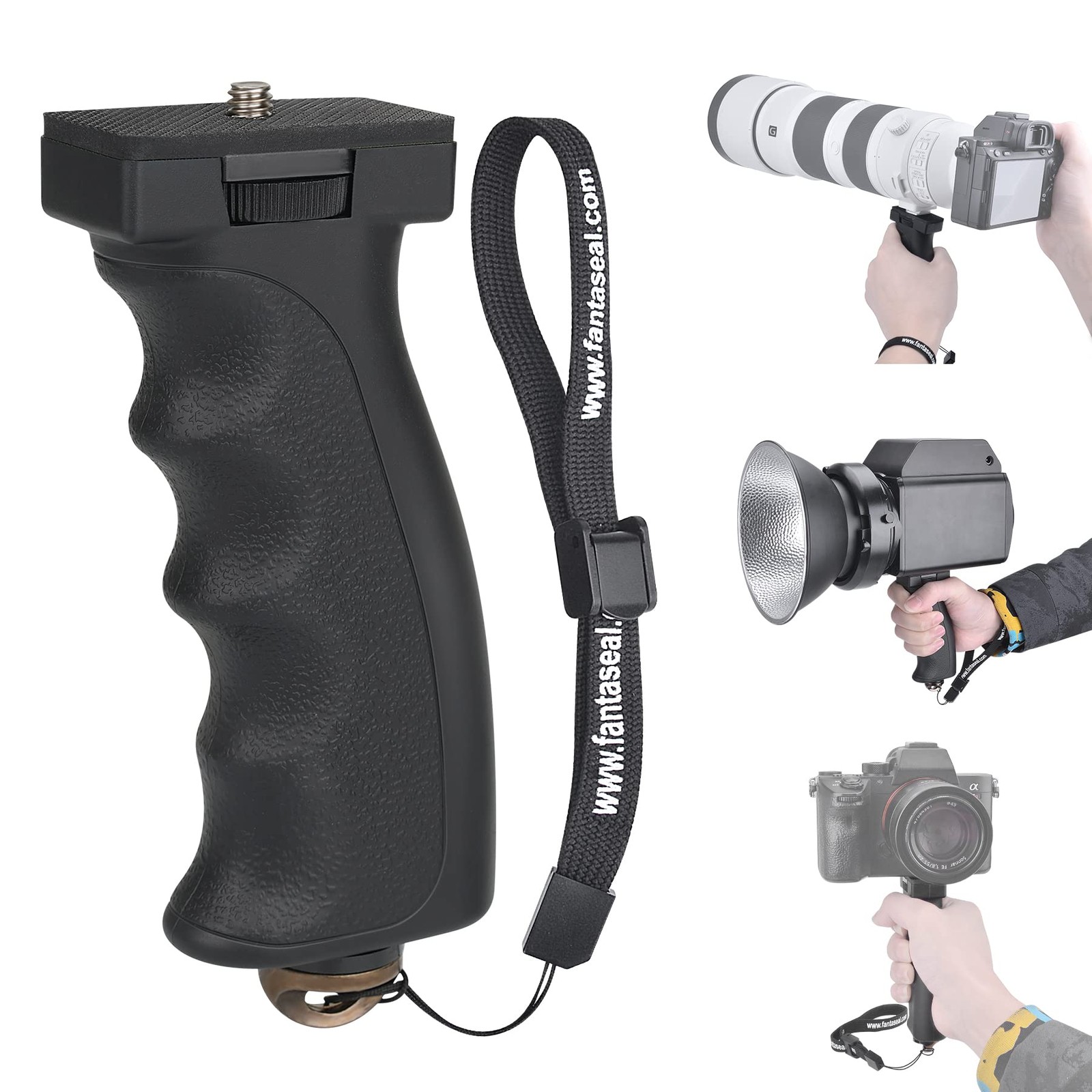 Universal Ergonomic DSLR Mirrorless Camcorder Monocular Hand Grip Stabilizer,...