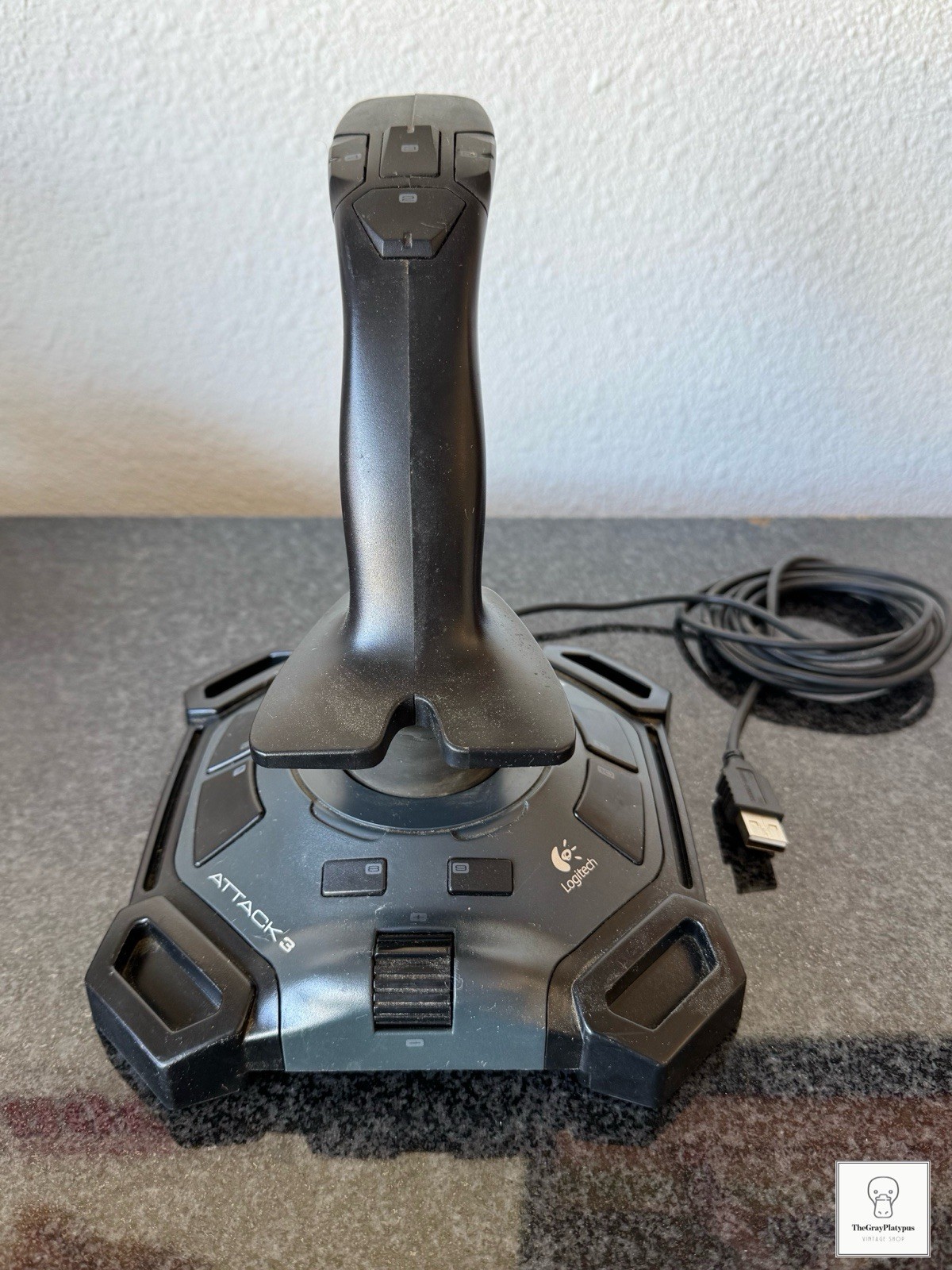 Logitech Attack 3 Gaming Joystick J-UJ18 PC USB ATK3 Wired For PC