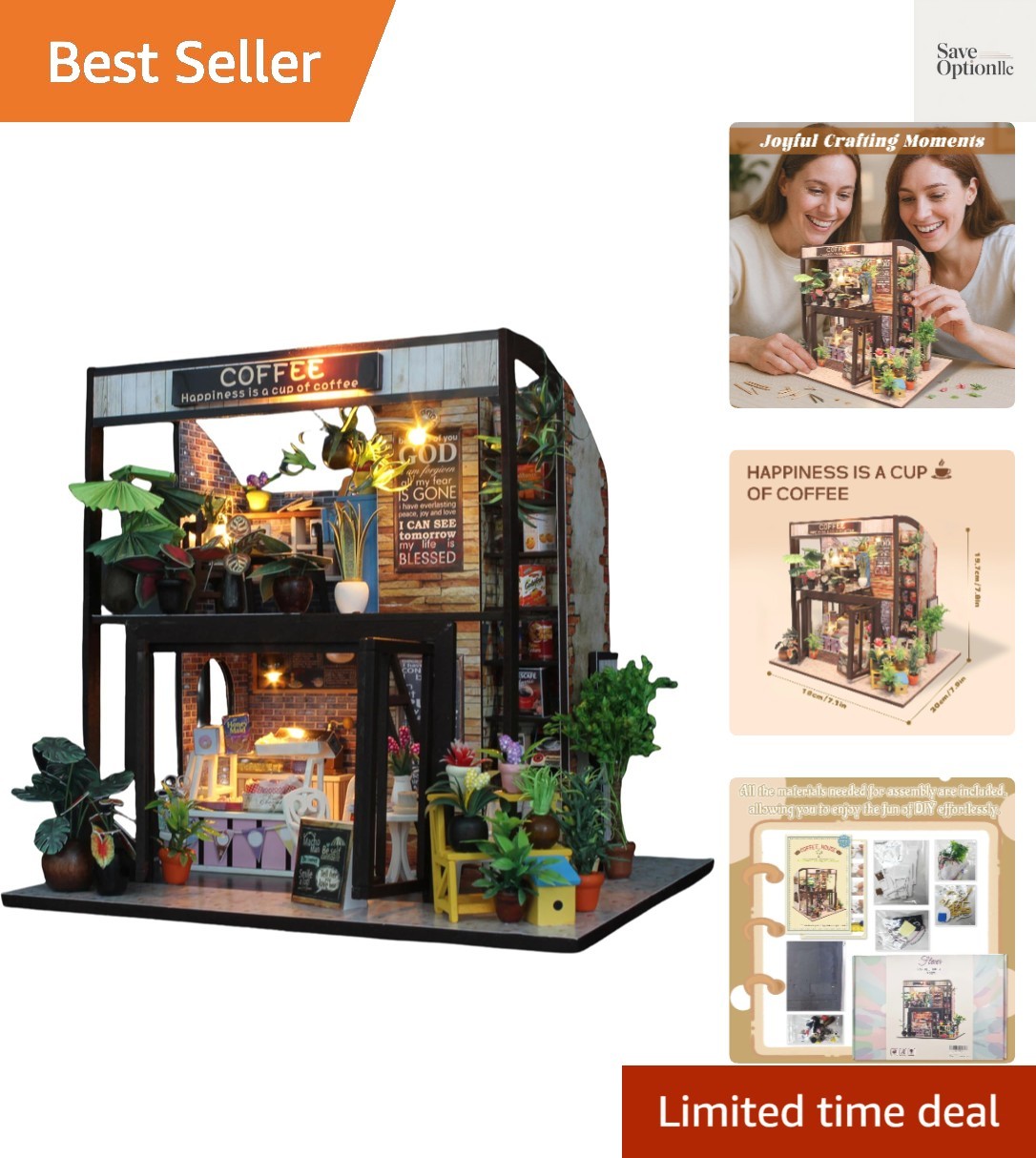 Dollhouse Miniature DIY House Kit Creative Room with Furniture for Romantic V...