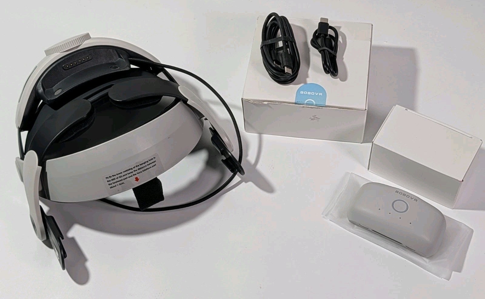 BOBOVR M2 Pro Plus Head Strap + 5200 mAh Battery Compatible with Quest 2