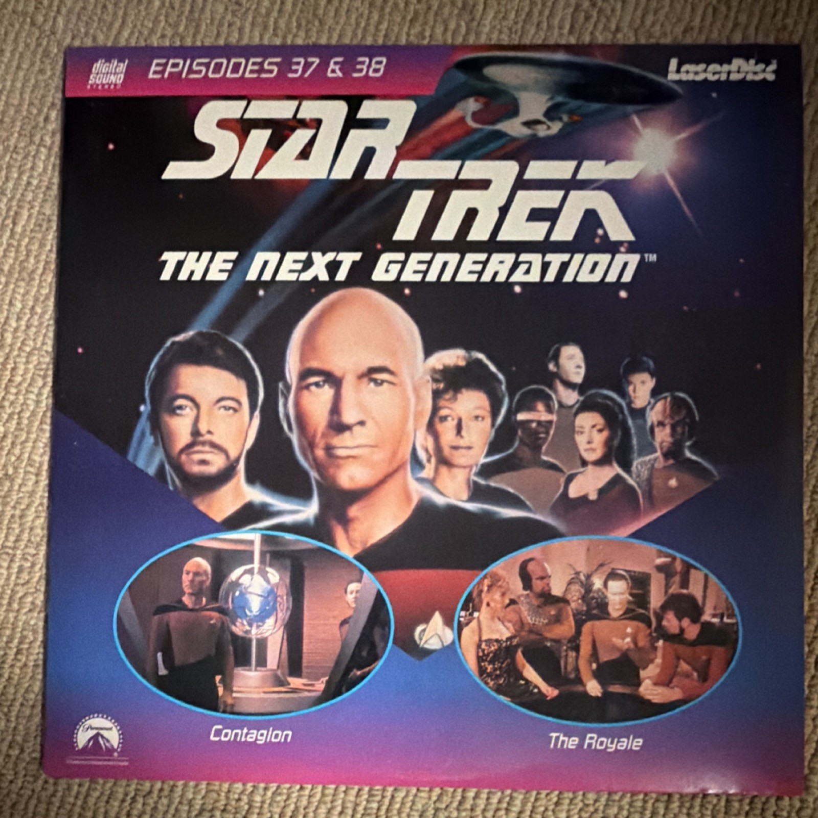 Star Trek The Next Generation LaserDisc Full Screen Episodes 37 & 38 Patrick St…