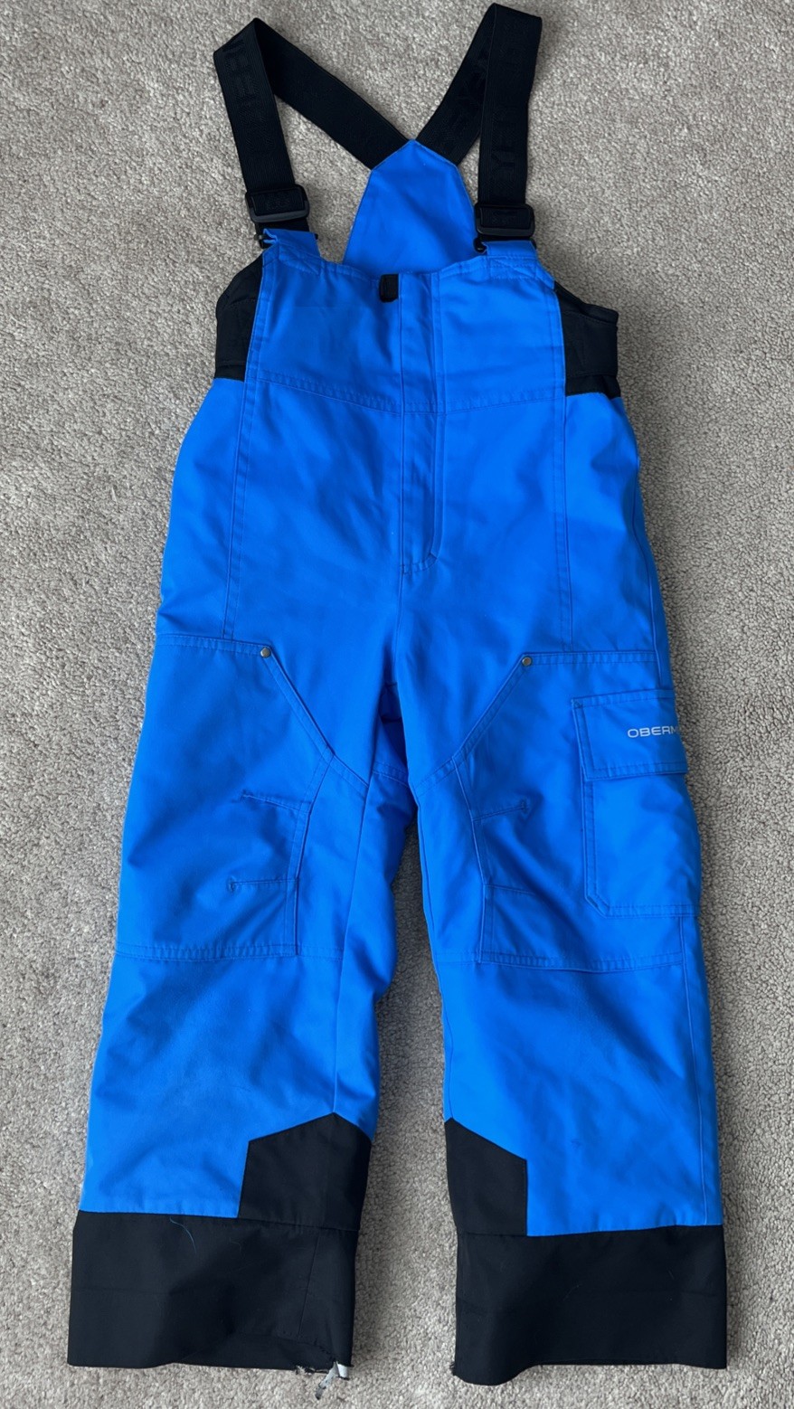 Obermeyer Snow Bib Overalls Kids Ski Youth Boys Girls 5 Blue Outdoors Winter