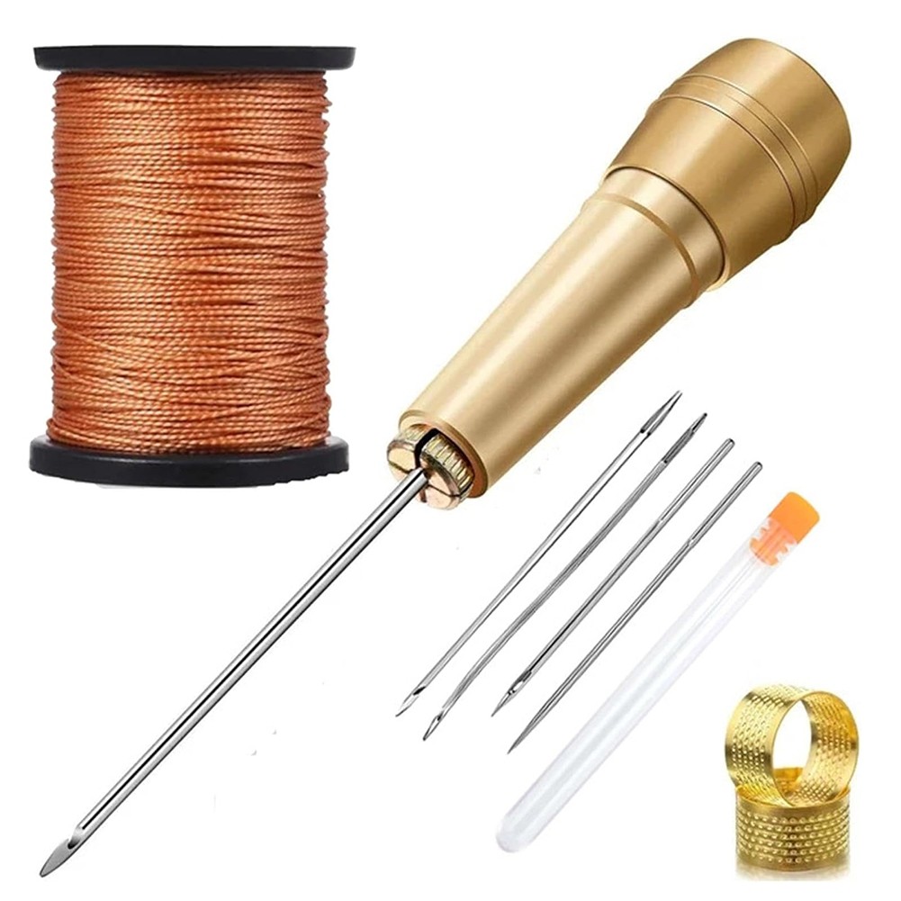 GenericLeather Craft Tool Set Repair Kit,3pcs Canvas Leather Sewing Awl1421