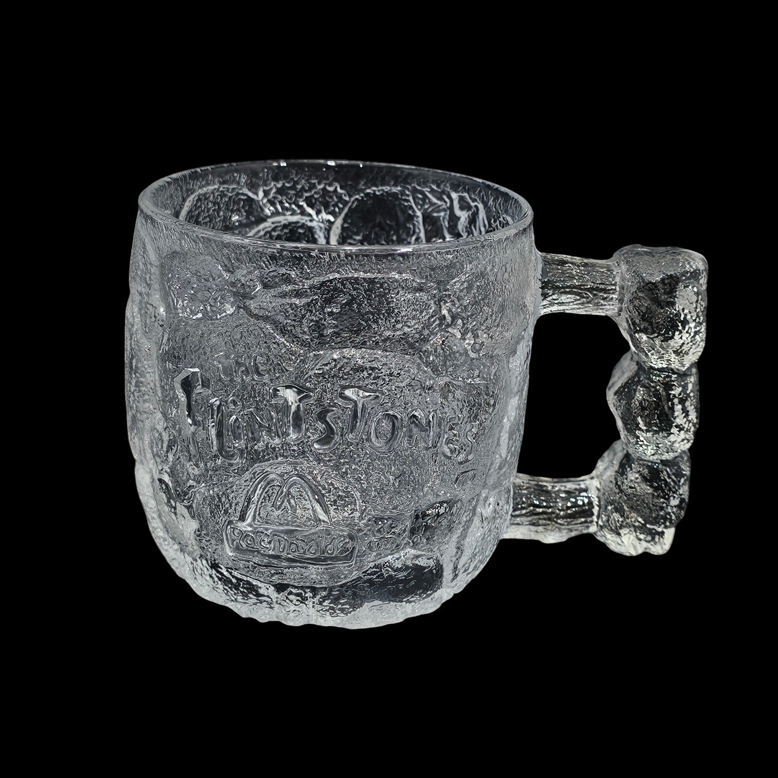 Vintage 1993 McDonald's The Flintstones Rocky Road RocDonald's Glass Mug