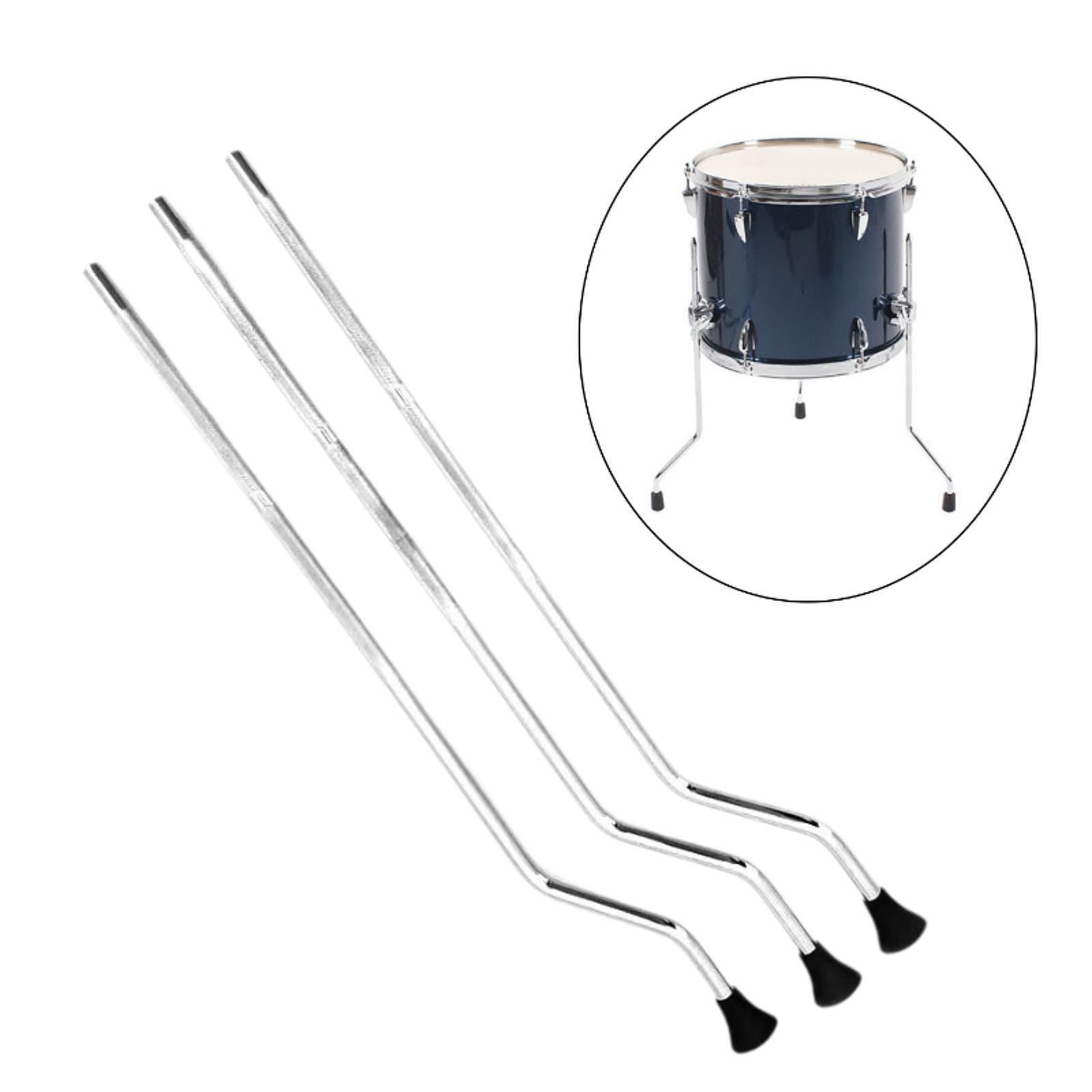 3Pcs Drum Legs with Brackets Hardware Percussion Instruments Anti Slip Drum