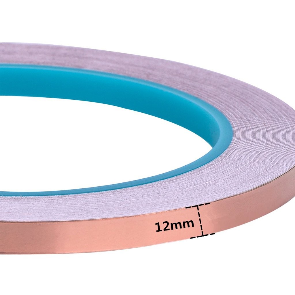 Copper Foil Tape 1/2Inch X 22Yards with Conductive Adhesive for EMI Shielding, S