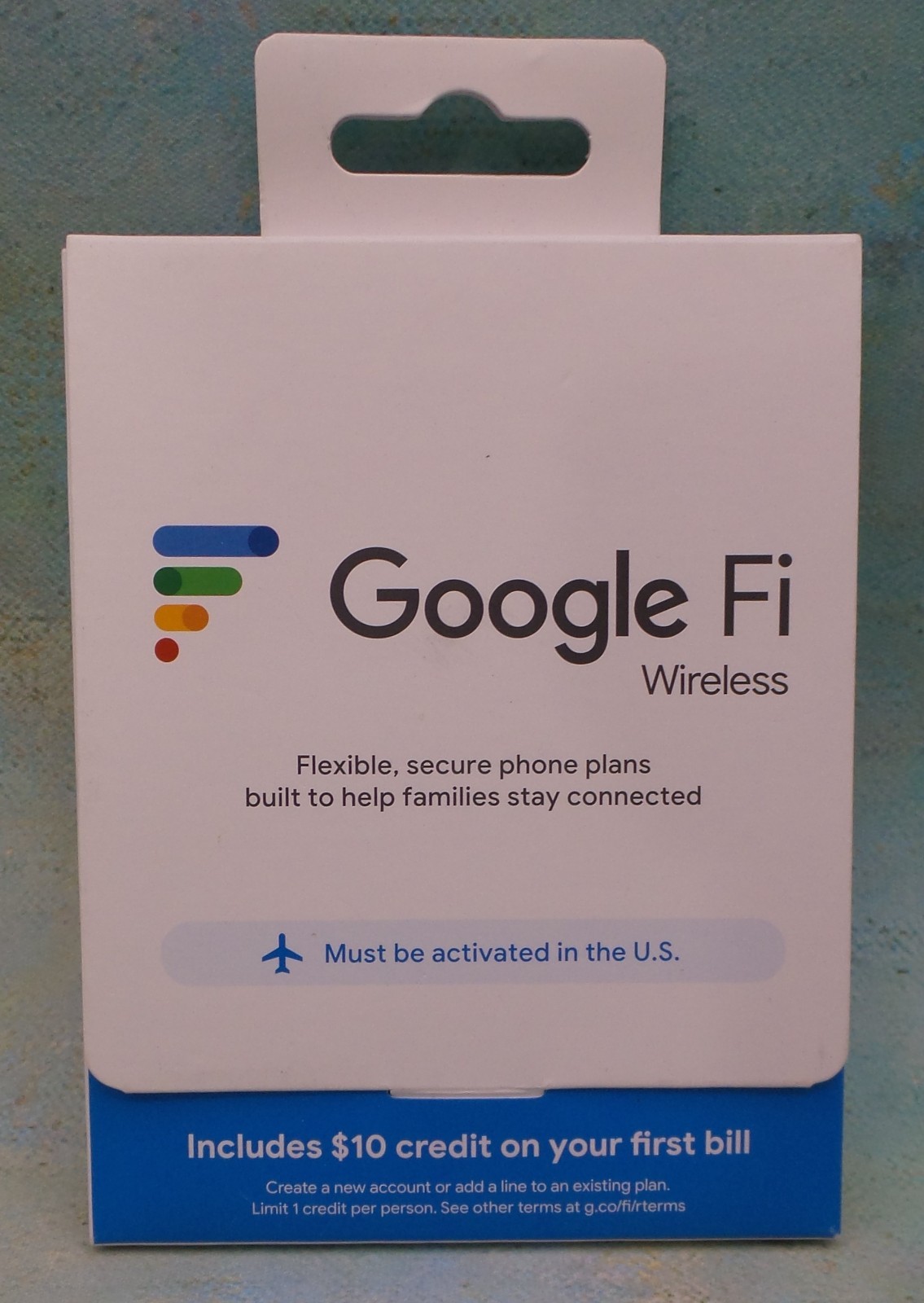 Google Fi Wireless SIM Card Kit Phone Plan Data GSM 5G 4G LTE PCNV00010RE - NEW