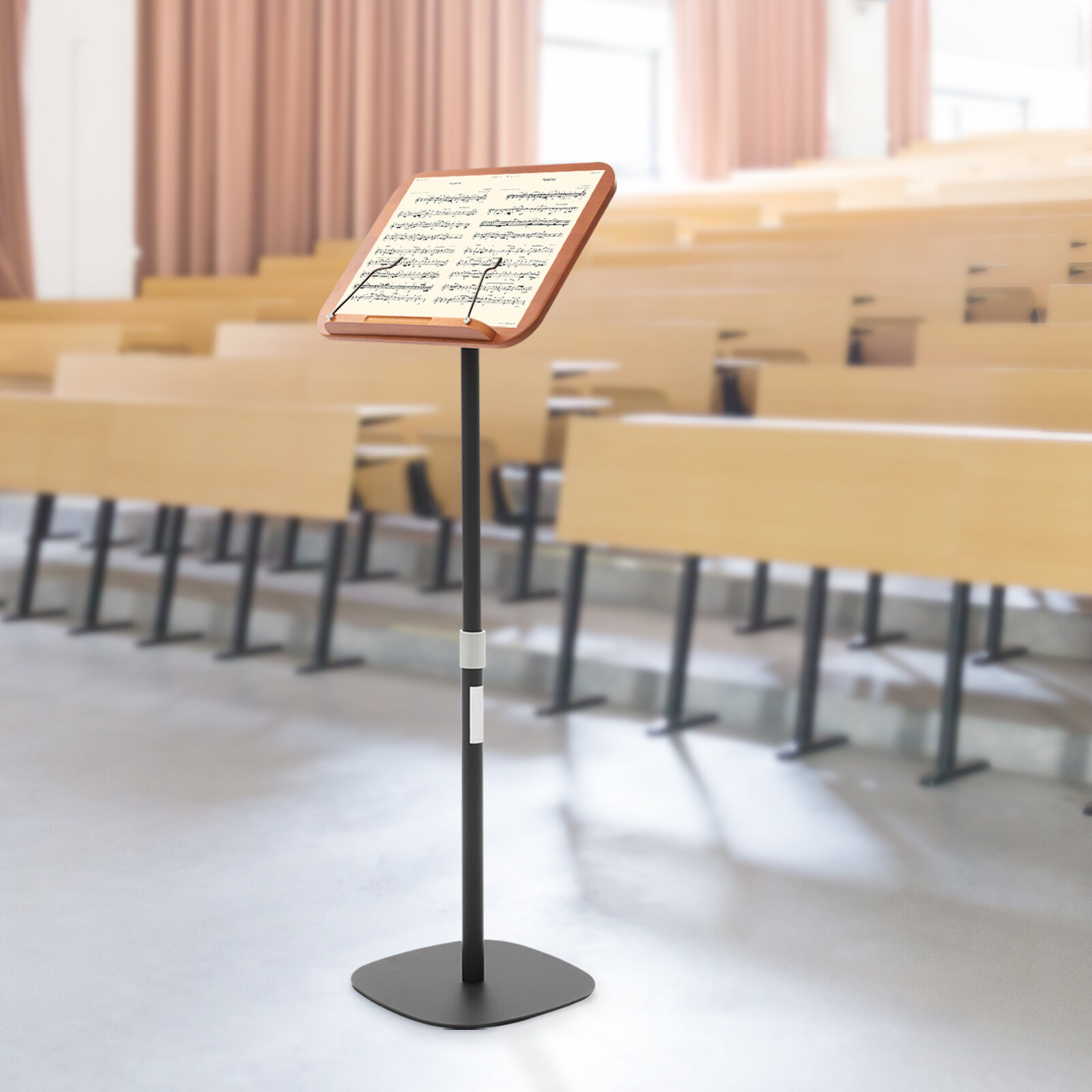 Book Stand Height Adjustable Music Stand Dual-Use Floor Book Holder Lectern Rack