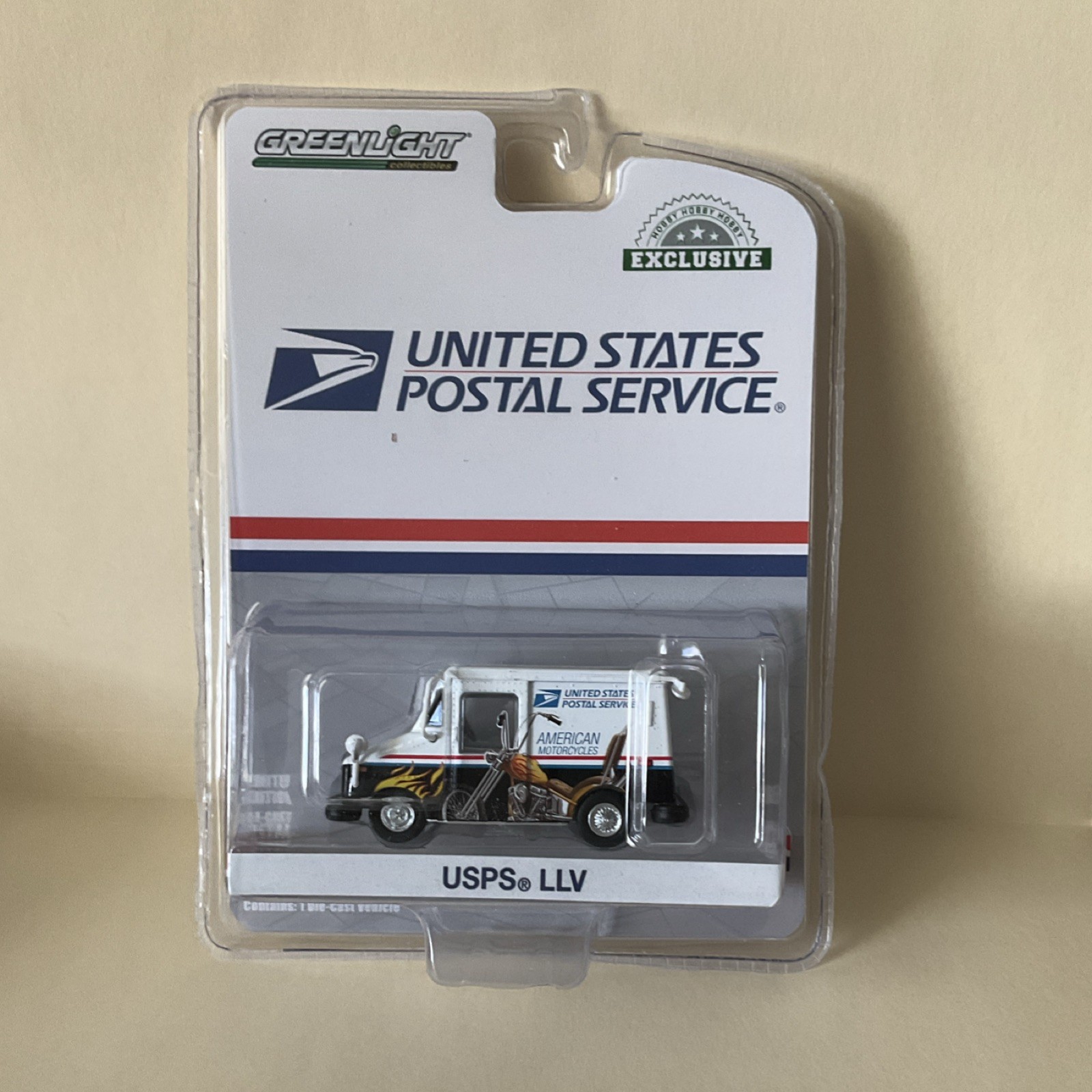 Greenlight 1:64 USPS LLV American Motorcycles Exclusive Diecast Van 30249 
