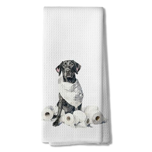 Funny Black Labrador Retriever Hand Towels for Bathroom, Gifts for 20color